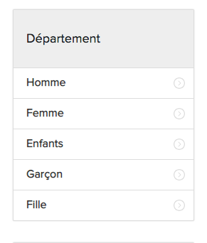 Les catégories de vêtements mode japonaises sur zozotown
