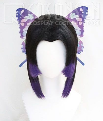 Kocho Shinobu perruque cosplay demon slayer