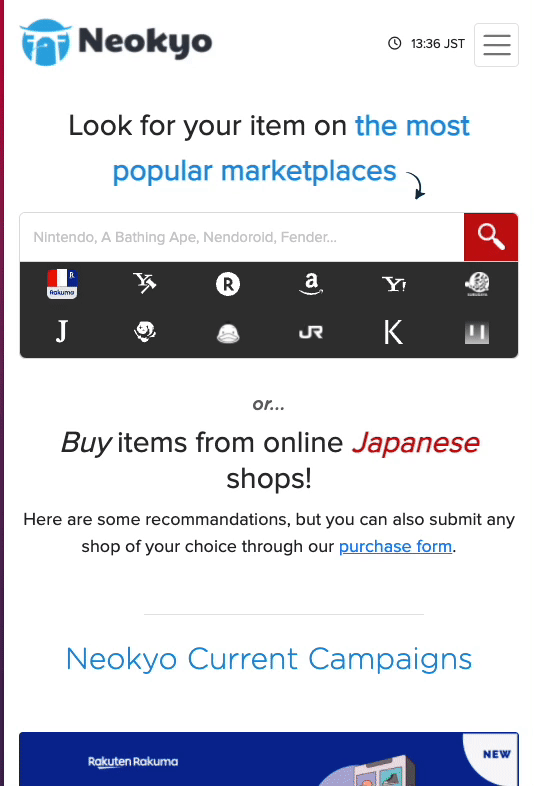 How to purchase from any japanese shop. - Neokyo